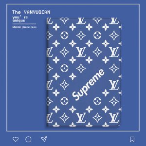 人気 ブランドLV x Supreme iPad Proケース 9.7インチ 2018/2017 iPad 9.7インチ カバー iPad Air1/2保護カバー iPad mini 1/2/3/4ケース 保護性 [#05283]