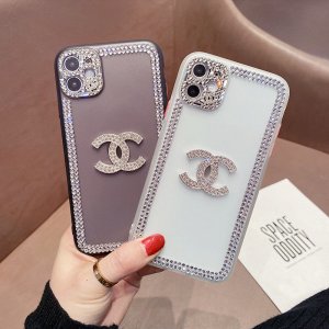 CHANEL iPhone 12mini/12 Pro/12 Pro Max/11/11pro maxケース 人気芸能人愛用 ブランド アイフォン11/xr/11 pro/Xs/Xs max ドリル付きシリコン素材 ケースお洒落高級 [#case202104010011]