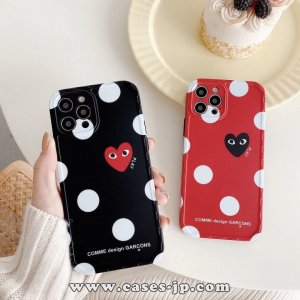 お洒落人気新品 ブランド コムデギャルソン CDG PLAY 携帯電話 ケース iPhone 12/12 Pro/12 Pro Max/11 PRO/MAX/XS/8/7 plus スマホケース ケース [#202102162]