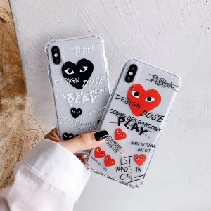 【CDG】COMME des GARCONS / コムデギャルソン iPhone 12 Mini/12 Pro/12 Pro Max/11/11pro/11pro max/x/8/7/6 plus ケース 経典設計 芸能人愛用 人気潮流【007】