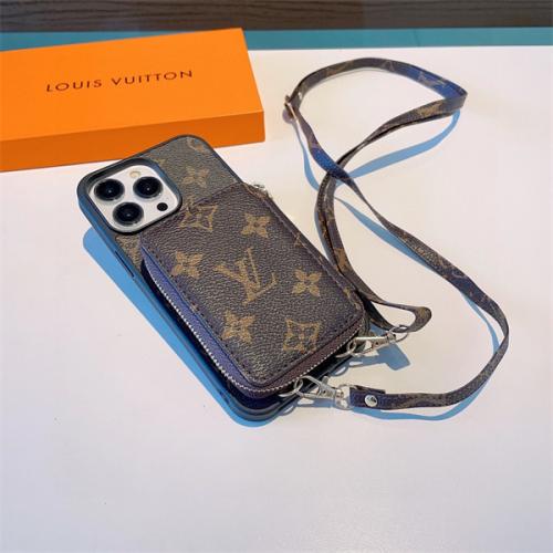 今年大好評だった LOUIS VUITTON / ルイヴィトン iPhoneケース IPHONE14/14pro/iPhone14plus/14pro Max/iPhone 13/13 pro/13pro max/iphone12/ 12pro/12pro max iphoneケースPLUS 男女兼用スマホケース ファッション ブランド ショルダーベルト付き 小銭入れポケット カードポケット　