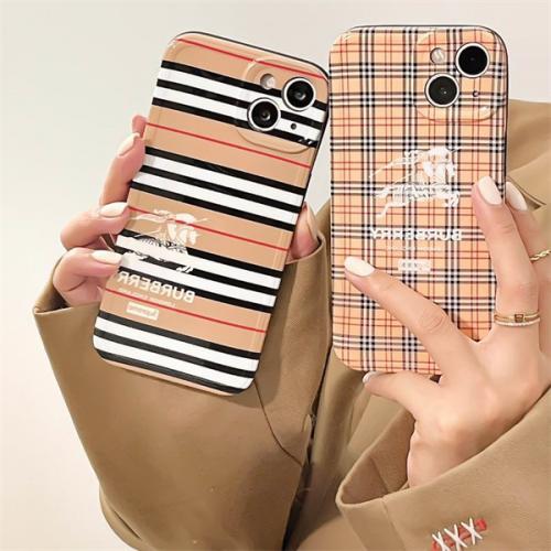 BURBERRY iPhone15/14ケース バーバリー iPhone15pro/15pro max/15plus/iPhone14pro/pro max/plus/13/13 pro/13pro max 人気 大人っぽい風 チェック柄 携帯カバー iphone12/12pro/12pro11max/11/11pro/xs/xsmax アイフォン ブランド スマホケース おしゃれ バーバリー ロゴプリント柄