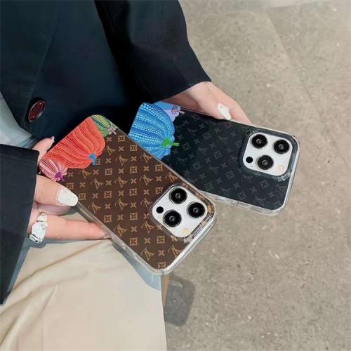 ハイブランド ルイヴィトン スマホケース iphone ケース 15 アイフォン アイホン ケース 草間彌生 コラボ LOUISVUITTON カボチャ ルイヴィトン ビトン 携帯カバー case 通販 高校生 激安 保護 ケース LOUIS VUITTON風 ロゴ モノグラム