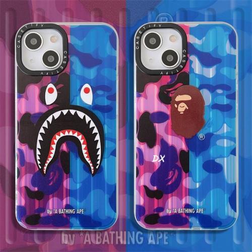 A BATHING APE bape スマホケース iphoneケース ハイ ブランド 流行り 大人気 おすすめ 韓国 オシャレ新品 15 ストリート 雰囲気 アイホン ファッション Bape風 携帯 カバー  iphone pro max plus アベイシングエイプ