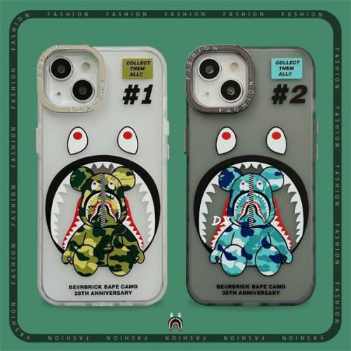 A BATHING APE bape スマホケース iphoneケース ハイ ブランド 流行り 芸能人愛用 韓国 オシャレ新品 15 ストリート 雰囲気 アイホン ファッション Bape風 携帯 カバー 熊 iphone pro max plus アベイシングエイプ