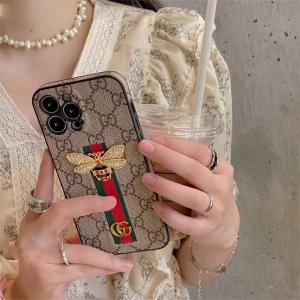 グッチ Gucci ディオール アイフォン モノグラム キャンバス 金属ロゴ 蜂 15 TPU ケース 高級 おしゃれ ハイ ブランド グッチ風 ロゴ 韓国 高校生  携帯 カバー アイフォン ケース pro max