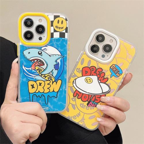 芸能人愛用 DREW HOUSE スマホケース ドリューハウス iphone ケース 15 携帯電話 ケース カバー ファッション ブランド 男女兼用 落下防止 ロゴ DREW HOUSE 風 15 ケース 可愛い ハイ ブランド