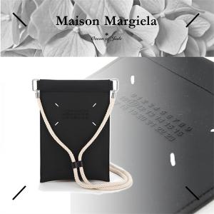 Maison Margiela メゾンマルジェラ スマホケース テックアクセサリー iPhone 全機種応対 モノグラム ユニセックス ギフトラッピングOK ブランド直営店 ラッピングOK 無地 レザー（本革） ソフトケース ロゴ
