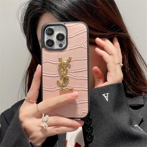 ysl イヴ サン ローラン iphone ケース スタイリッシュ 高品質 iphone15/15plus/15proケース ハイブランド アイフォン14 ケース 海外ブランド