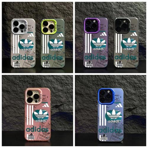 Adidas アディダス 人気 アイフォン 14pro max/13 15 proケース韓国風iphone14/13/15pro maxケースレディース斜め掛けiphone15 plus14 pro maxケースブランドコピーメンズアイフォン15/14/13/ 12 pro maxケースパロディー