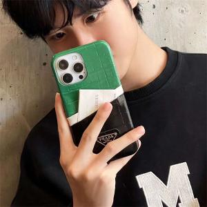 プラダ PRADA メンズ レディース iPhone 16 Pro Max / 14 Pro Max ケース ブランド 復古風 アイフォン15 16ケースファッション お洒落人気