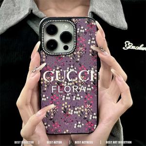 グッチ GUCCI iPhone16 PRO MAX 14 アイフォン15 PRO MAX ケース 耐衝撃 花柄デザイン 高級 ブランド ファッション アイテム 人気 高級 ブランド ケース アイフォン15 16ケース ファッション IPHONE16 PRO MAX14 PRO MAX 