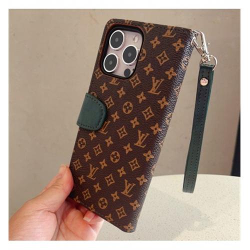 LOUIS VUITTON ルイヴィトン iPhoneケース モノグラム柄 ジップ付き多機能レザーケース スタンド＆ストラップ付き iPhone/Google Pixel対応 高級ブランド風デザイン 人気 ファッションアイテム 人気 高品質 新作 ファッション IPHONE16 PRO MAX14 PRO MAX 15 16ケース ブランド アイフォン15 16ケースファッション 全機種対応